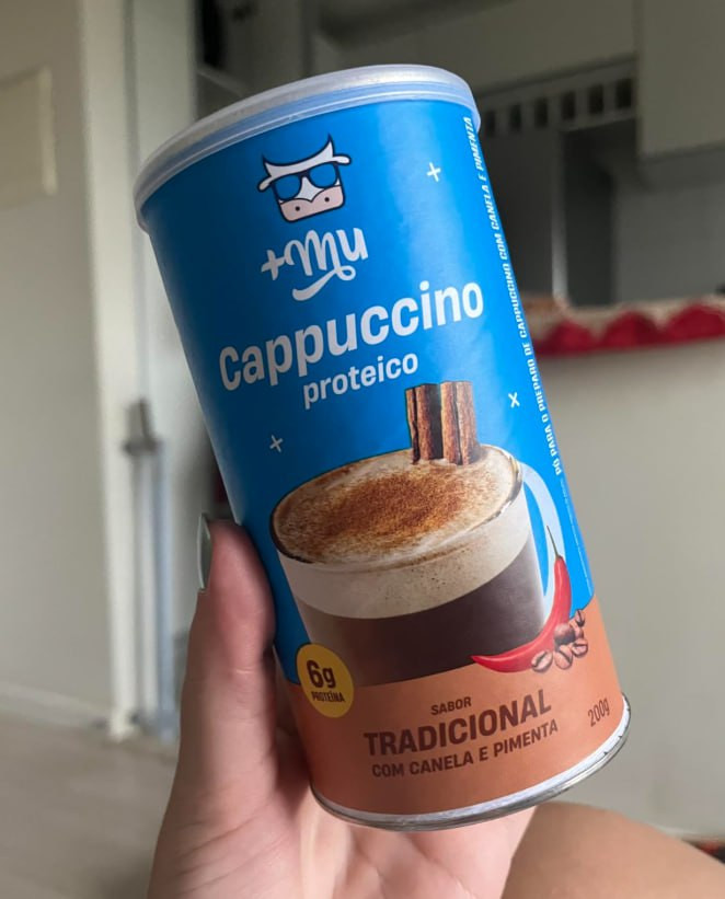 +Mu Cappuccino com Whey – 200g na Amazon