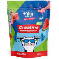 +Mu Creatina Monohidratada 100% Pura Sabor Melancia - 500g na Amazon