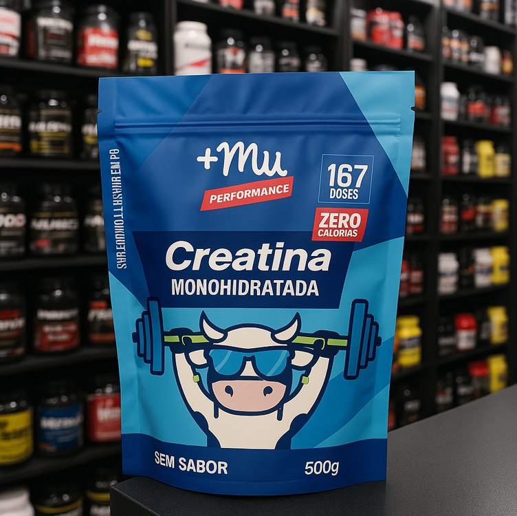 +Mu Creatina Monohidratada 100% pura Sem Sabor – 500g na Amazon