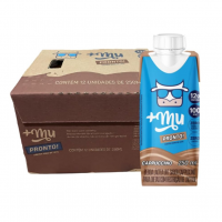 +Mu Milkshake Bebida Proteica Láctea UHT Sabor Cappuccino - Pack 12 Unidades na Amazon