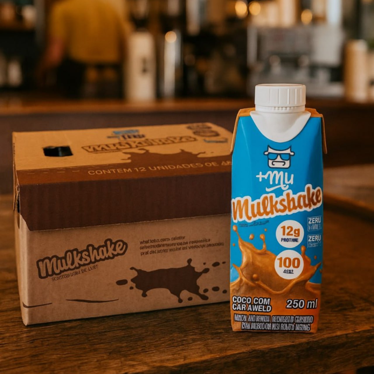 +Mu Mulkshake Bebida Proteica Sabor Coco com Caramelo – Pack 12 unidades 250 mL na Amazon