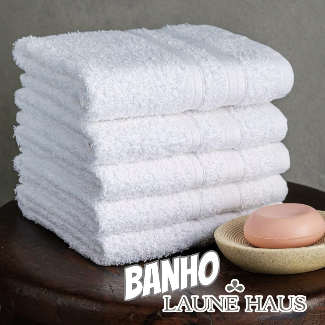 04 Toalhas Banho Hotelaria LAUNE HAUS Soft Max Toque Delicado e Volume Acentuado 100% Algodão na Amazon