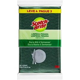10 Pacotes - Esponja Multiuso - 3M Scotch Brite - 4 Unidades Cada na Amazon