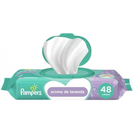 10 Pacotes Lenços Umedecidos Pampers Aroma de Lavanda 48 Unidades (Total 48) na Amazon
