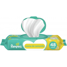 10 Unidades Lenços Umedecidos Pampers Aroma De Camomila 48 Unidades na Amazon