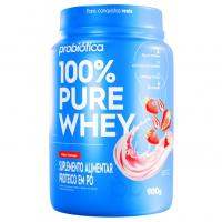 100% Pure Whey (900g), Morango, Probiótica na Amazon
