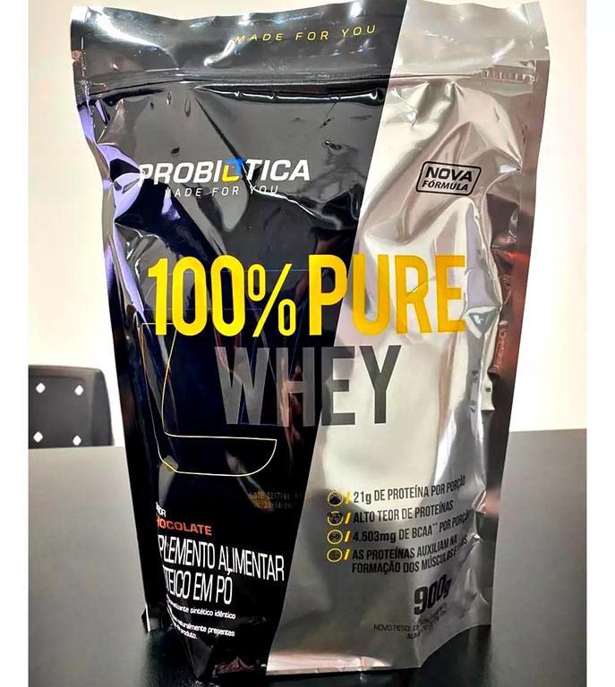 100% Pure Whey Nova Fórmula – 900g Refil Baunilha – Probiótica na Amazon