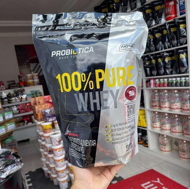 100% Pure Whey Nova Fórmula – 900g Refil Morango – Probiótica na Amazon
