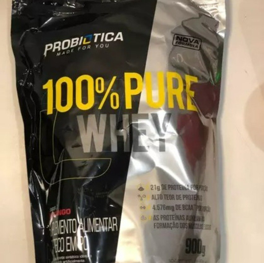 100% Pure Whey Nova Fórmula – 900g Refil Morango – Probiótica na Amazon