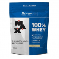 100% Whey Refil (900G) - Baunilha - Max Titanium na Amazon