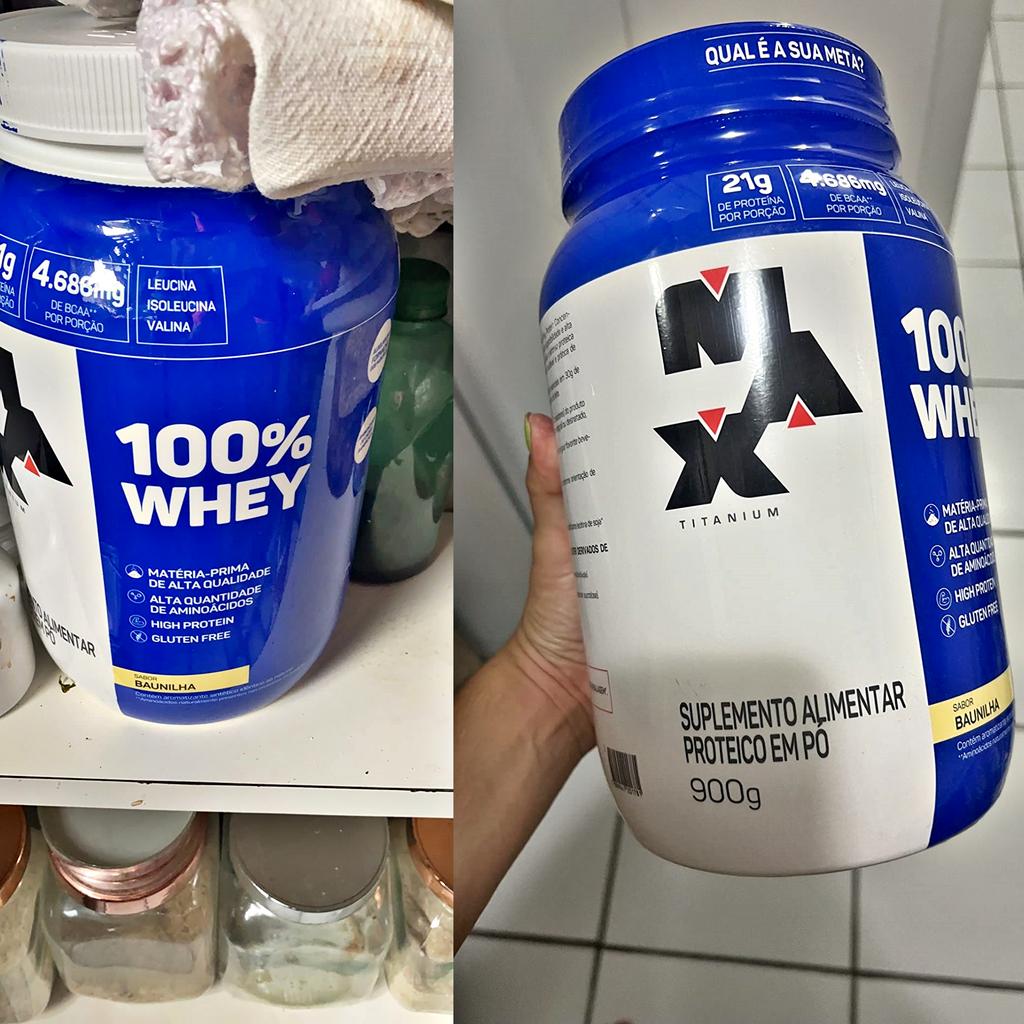 100% Whey – 900G Baunilha – Max Titanium, Max Titanium na Amazon