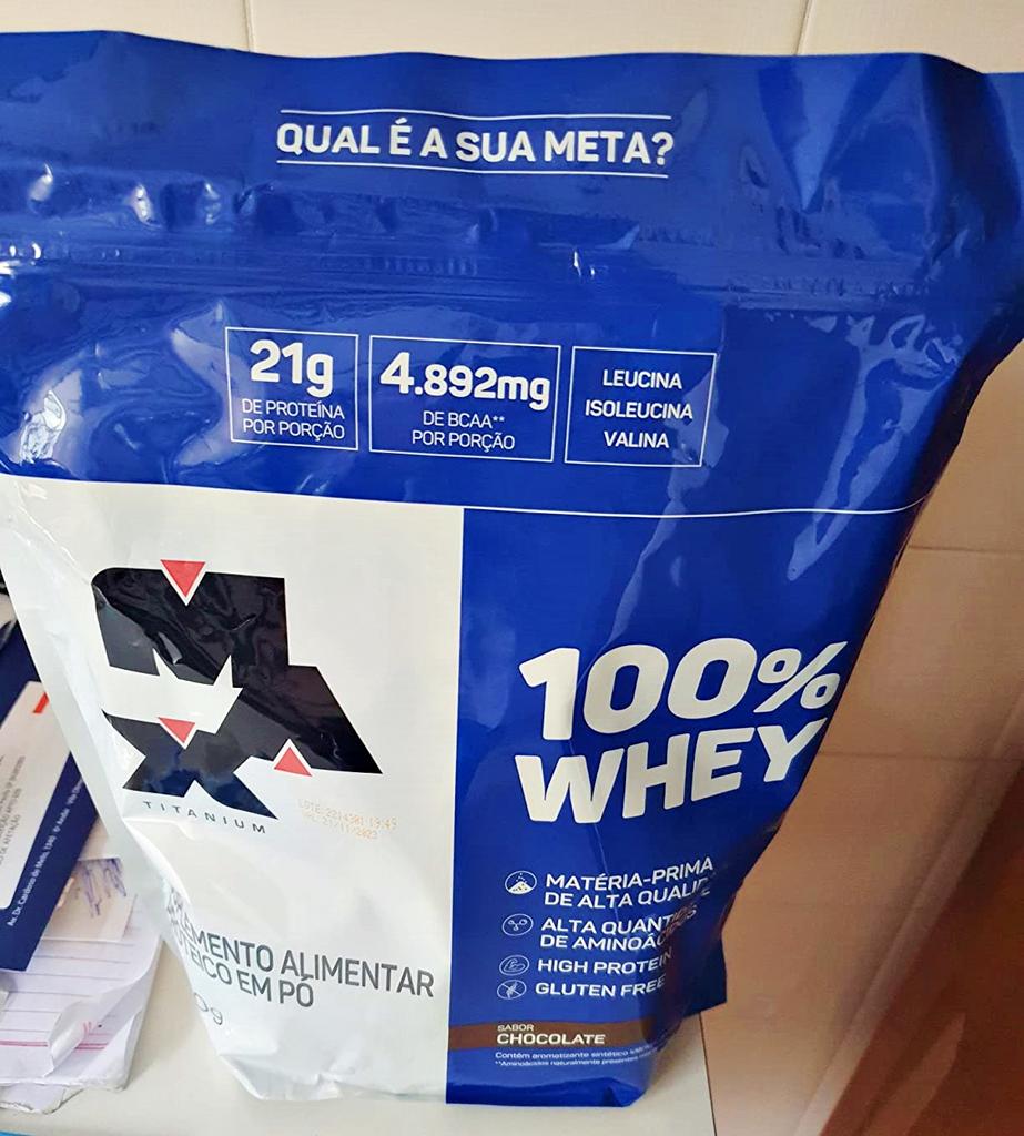 100% Whey – 900G Refil Chocolate – Max Titanium, Max Titanium na Amazon