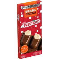 2 Barra De Chocolate Ao Leite Recheado Prestigio Brasil Cacau 90g na Americanas