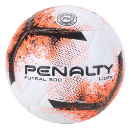 2 Bola de Futsal Penalty Lider XXI - Branco+Laranja na Netshoes