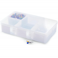 2 Caixa Organizadora Duo Com 5 Divisórias Plasútil, Branco na Amazon