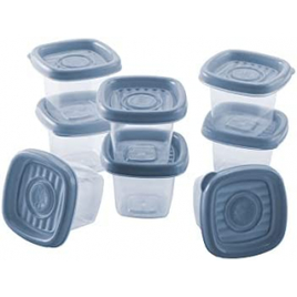 2 Conjuntos de Potes Quadrados Pop Plasútil - 8 Unidades Cada na Amazon