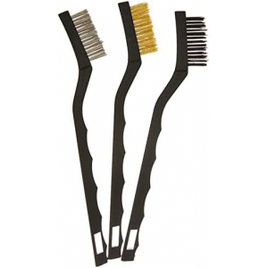 2 Pacotes Jogo de Escova de Aço Pequena com Cabo Plastico 3 Peças - Mtx  (Total 2 unidades) na Amazon