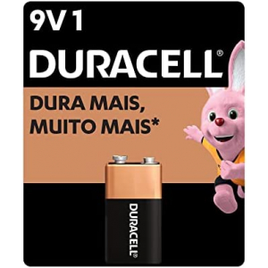 2 Unidades Bateria 9V - Duracell na Amazon