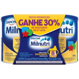 2 Unidades Composto Lácteo Milnutri Premium+ 800g Cada - Danone na Amazon