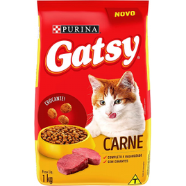 2 Unidades de Purina Ração Gatsy Gatos Adultos Carne 1kg na Amazon