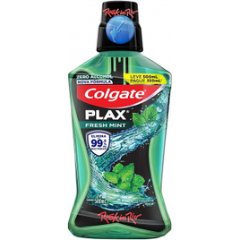 2 Unidades - Enxaguante Bucal Colgate Plax Fresh Mint 500ml na Amazon