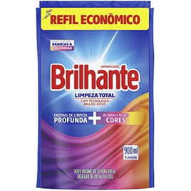 2 Unidades Sabão Liquido Brilhante Limpeza Total Refil 900ml na Amazon