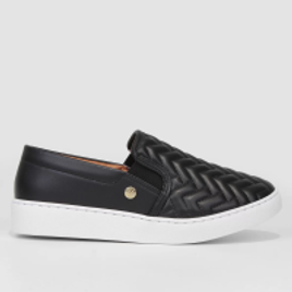 2 Unidades Slip On Vizzano Básico Feminino - Preto na Zattini