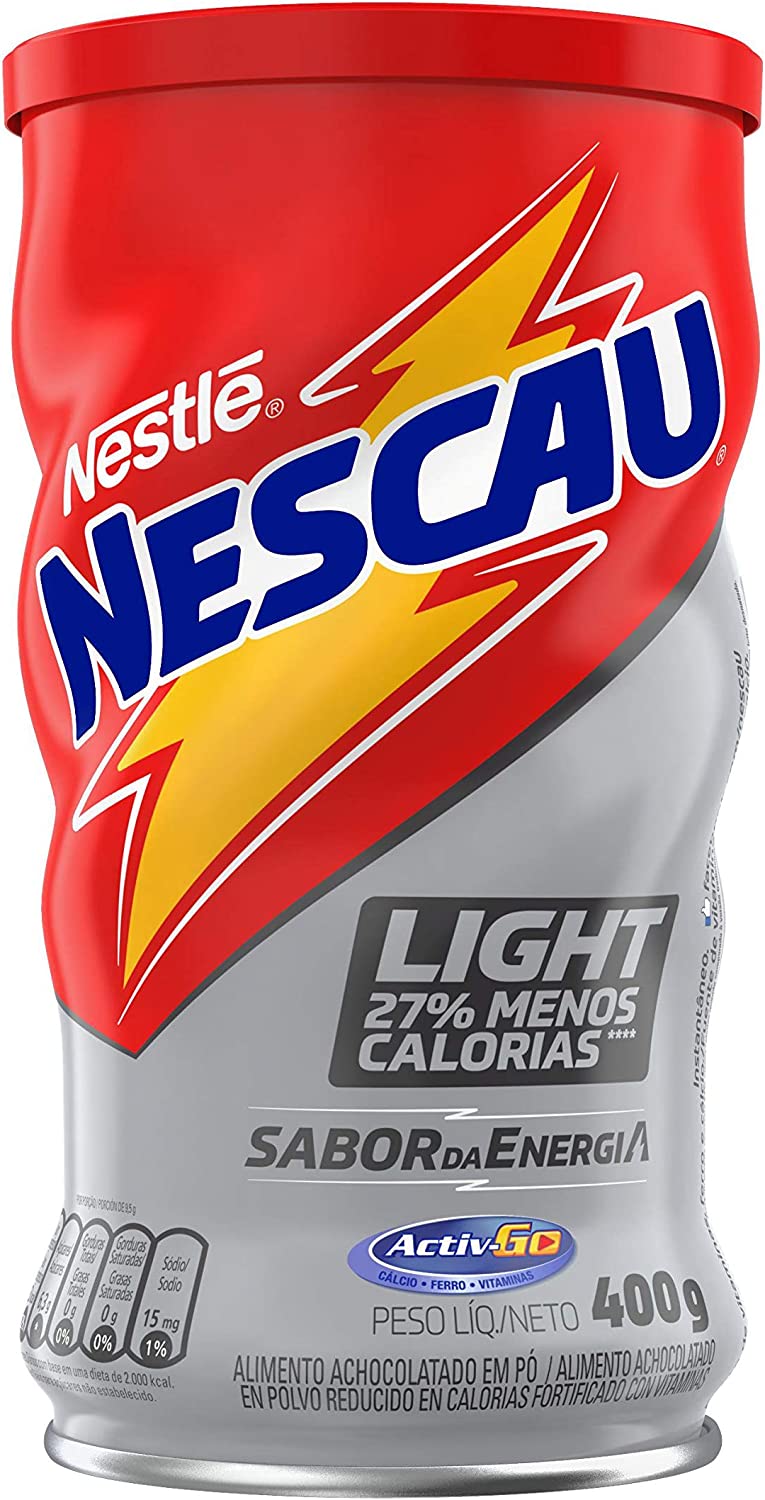 2 Unidades – Achocolatado Em Pó Nestlé Nescau Light – 400g na Amazon