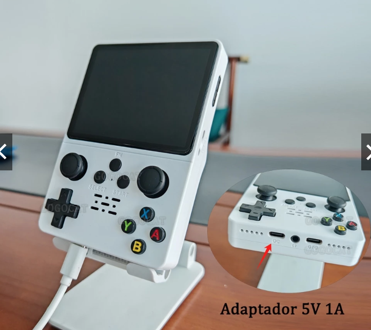 2024 R35S Novo console de jogos portátil de código aberto Equipamento de sistema retro Tela IPS de 3,5 polegadas 4:3 RK3326 Presente de feriado R36S Player de videogame para PS1/N64/PSP/MD/Dreamcase na Shopee