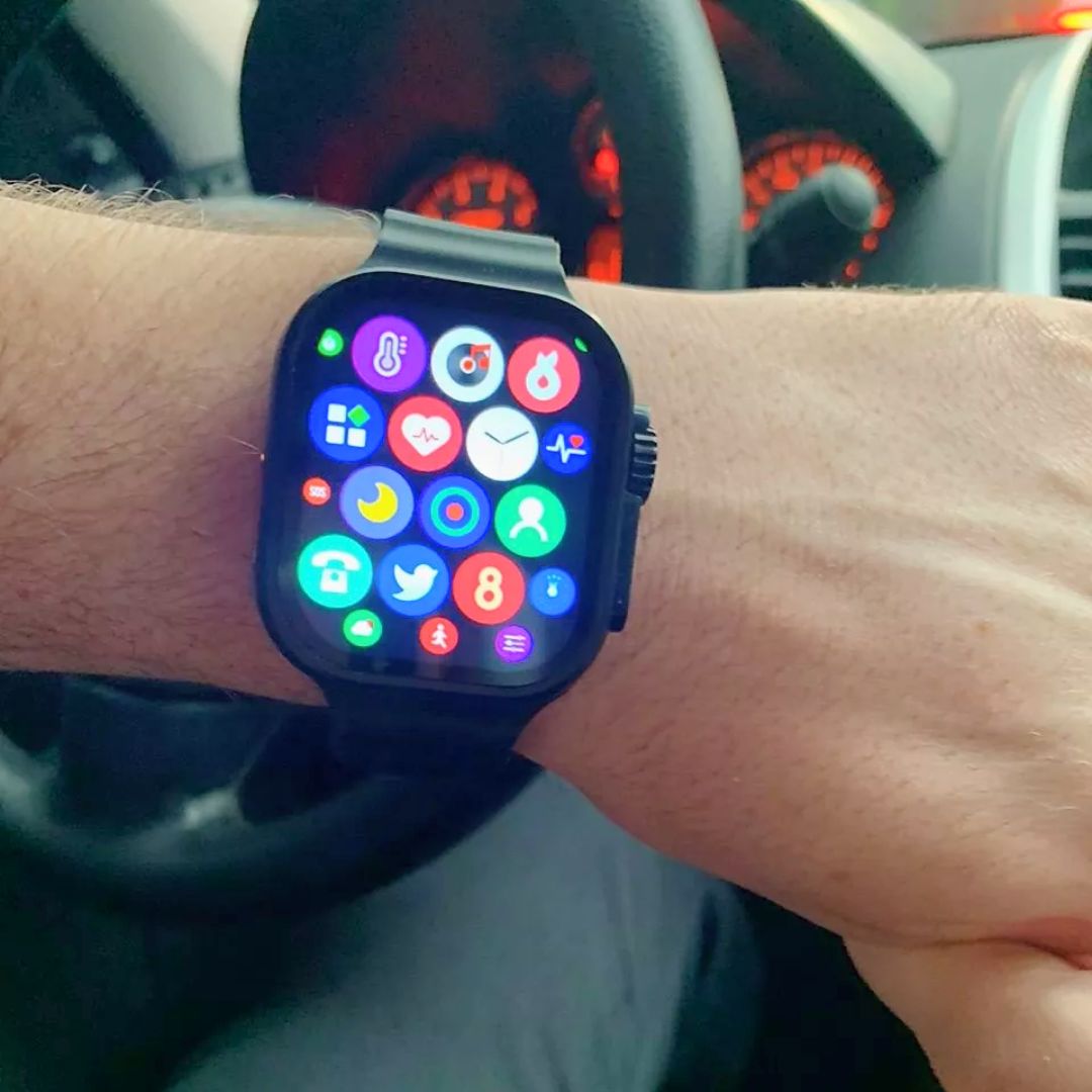 2024 smartwatch 9 pro Carregamento sem fio relógio inteligente 2.02 inches Série 9 Bluetooth AI Inteligente Esportivo na Shopee