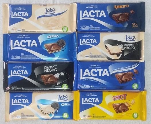 3 Barra de Chocolate Lacta 90g na Americanas