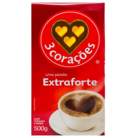 3 Corações Café Torrado E Moído Extra Forte, 500g Vácuo na Amazon