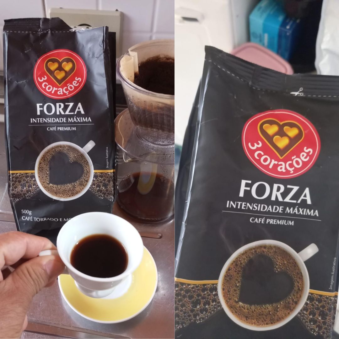 3 Corações Café Torrado e Moído Premium Forza Intensidade Máxima, 500g na Amazon