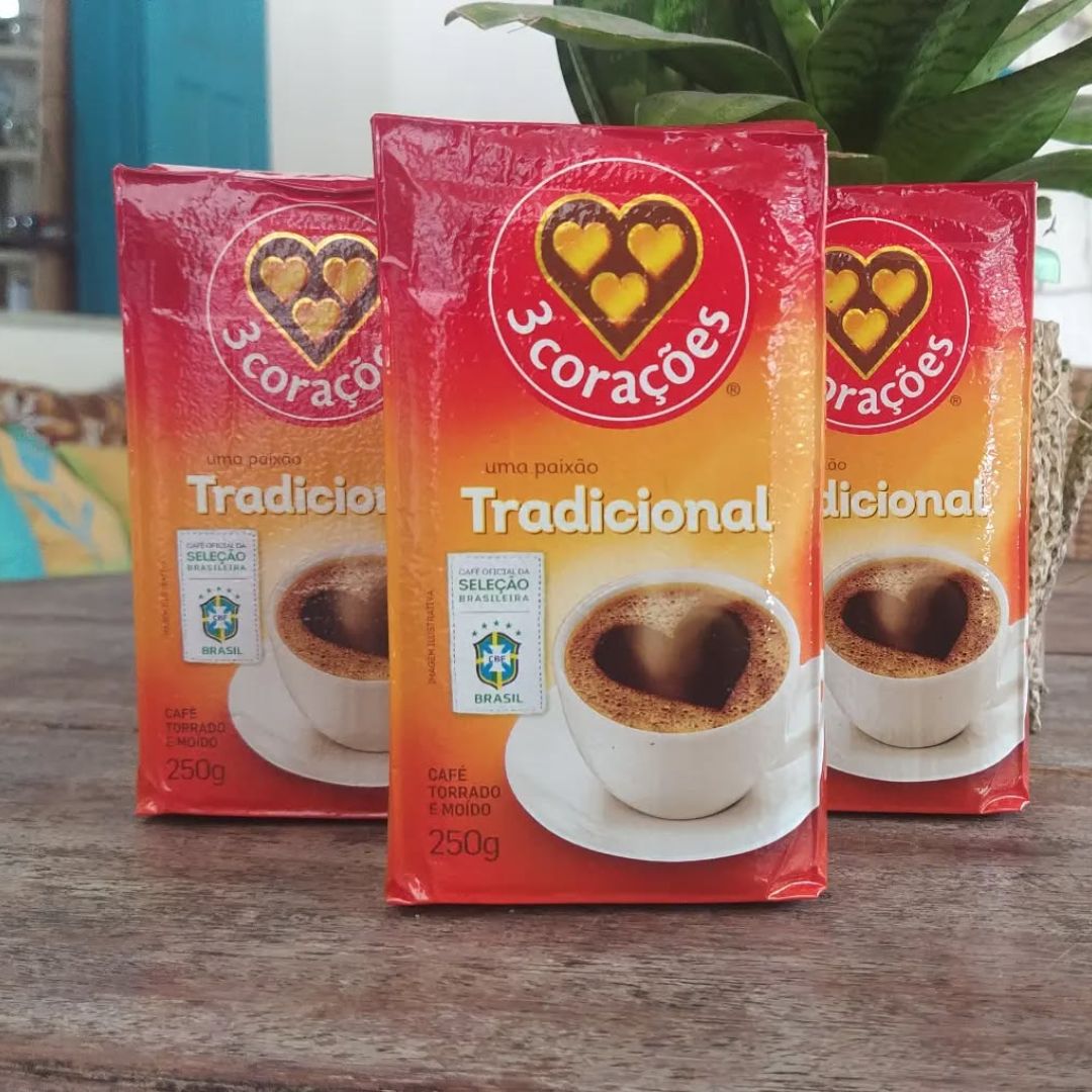 3 Corações Café Torrado E Moído Tradicional À Vácuo 250G na Amazon