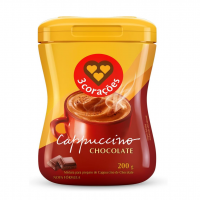 3 Corações Cappuccino Sabor Chocolate, 200g na Amazon