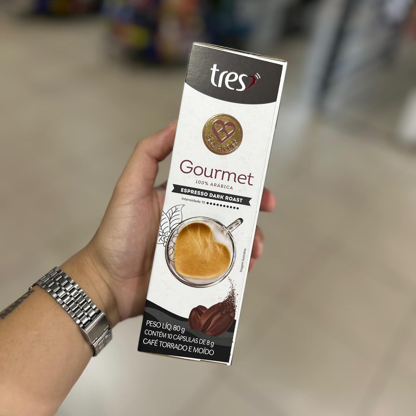 3 Corações Cápsula Café Espresso Gourmet Dark Roast – 10 unidades na Amazon
