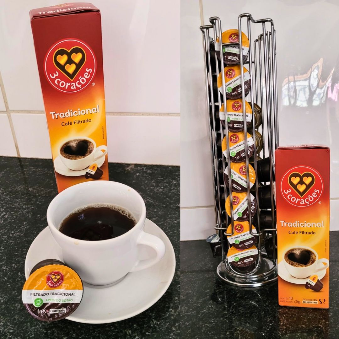 3 Corações Cápsula Café Filtrado TRES – 10 unidades na Amazon