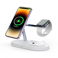 3 Em 1 Suporte De Carregador Sem Fio Magnético Para Iphone 12 13 14 15 Estação De Carregamento Rápido na Aliexpress