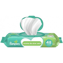 3 Pacotes Lenços Umedecidos Pampers Aroma de Aloe Vera 48 Unidades (Total 144) na Amazon