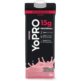 3 Unidades Bebida Lactea com 15g de Proteína YoPRO 250ml - Morango na Amazon
