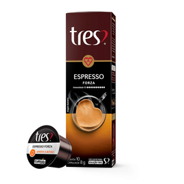3 Unidades Cápsula de Café Espresso Forza TRES 3 Corações - 10 Capsulas (Total 30 Capsulas) na Mercafé