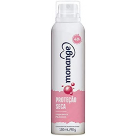 3 Unidades Desodorante Aerossol Antitranspirante Monange Feminino Proteção Seca 150ml na Amazon