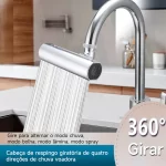 360 ° Rotação 4 Em 1 Bico De Torneira De Cozinha Cascata 4-Funções Bocal De Alta Pressão Para Pia na Shopee