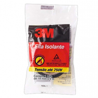 3M, Fita Isolante, 750V, 18mm X 5m, Preta na Amazon