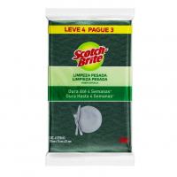 3M, Scotch Brite, Esponja Multiuso, Leve 4 Pague 3 na Amazon