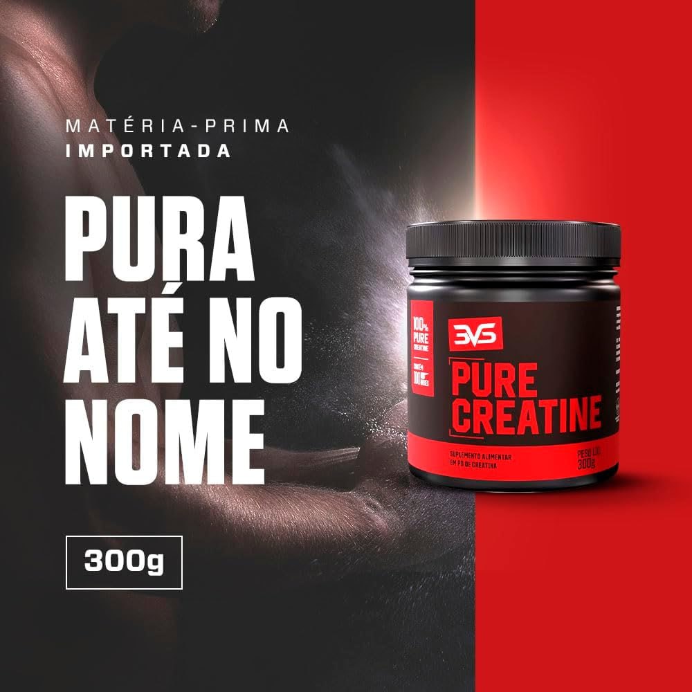 3VS Nutrition Creatina Monohidratada 300g 100% Pura na Amazon