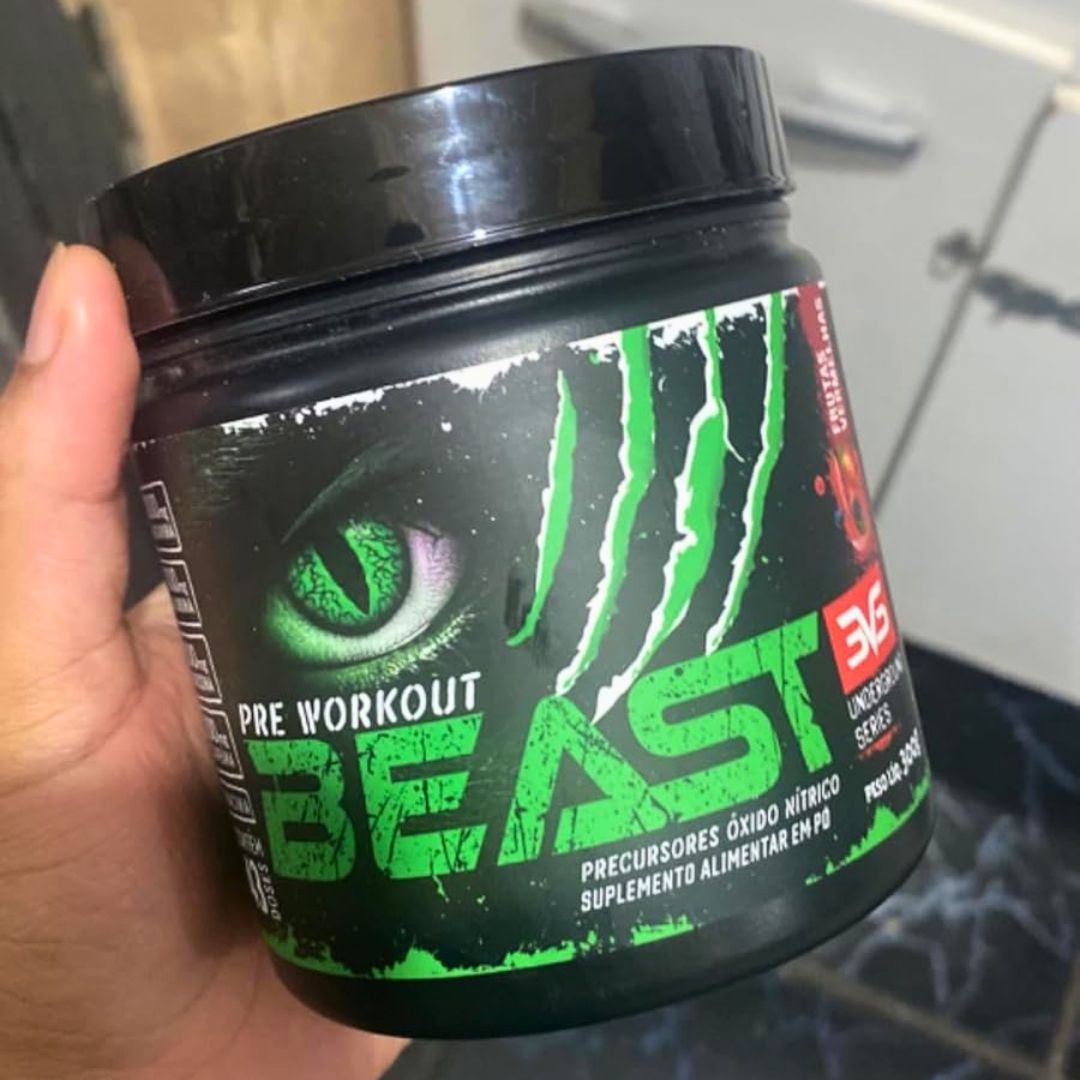 3VS Nutrition Pré-Treino Beast 300g Sabor Frutas Vermelhas na Amazon