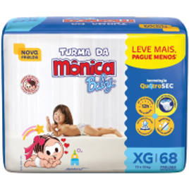 4 Pacotes Fralda Turma Da Mônica Baby XG - 42 unidades cada na Casas Bahia