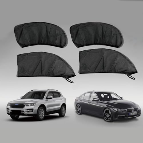 4 peças persianas de janela de carro persianas respiráveis UV capas de janela universais para a maioria dos carros protegem a privacidade da família na Amazon