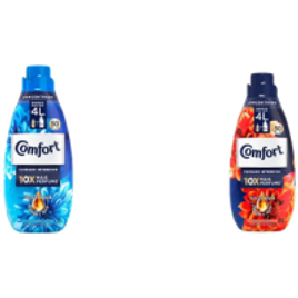 4 Unidades Amaciante Concentrado Comfort Hydra Sérum + Amaciante Concentrado Comfort Cuidado Intensivo - 1L Cada na Magazine Luiza